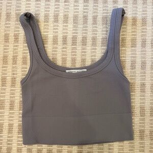 Jordyn Jagger Ribbed Cropped Tank Top